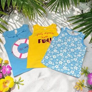 Gymboree Tank Tops Set of 3 Girls (8) NEW